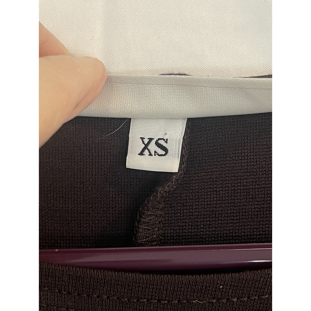 Bryn‎ Walker Dolman Sleeve Dress Women Sz XS Brown 3/4 Sleeve USA Knee Length - Picture 3 of 9